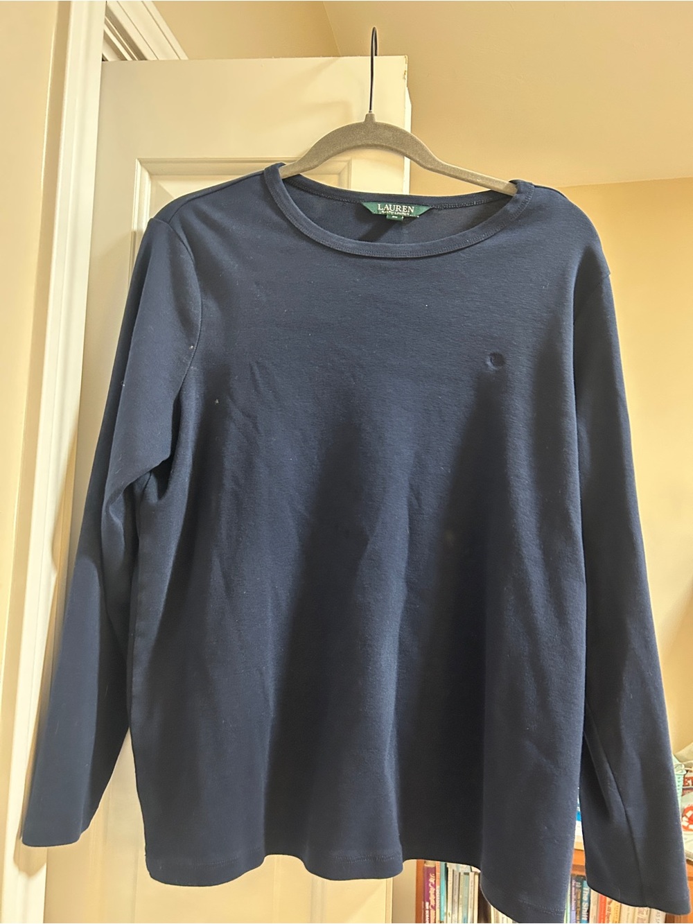 Ralph Lauren Navy Long-Sleeve Crewneck Tee